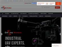 Tablet Screenshot of drone-works.com